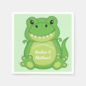 Dinosaur Baby shower T-Rex Servet (Voorkant)