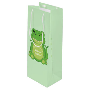 Dinosaur Baby shower T-Rex Wijn Cadeautas