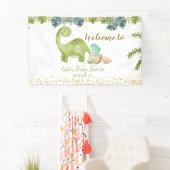 Dinosaur Baby shower - Teken met grote banner (Insitu)