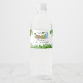Dinosaur baby shower Water Fles Etiket (Voorkant)