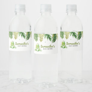 Dinosaur Baby shower Waterfles Etiket