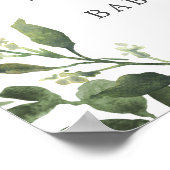 Dinosaur Baby shower Welkomstteken Poster (Hoek)