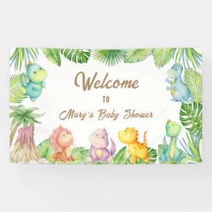 Dinosaur Baby Welkom Spandoek