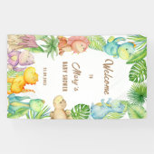 Dinosaur Baby Welkom Spandoek (Horizontaal)