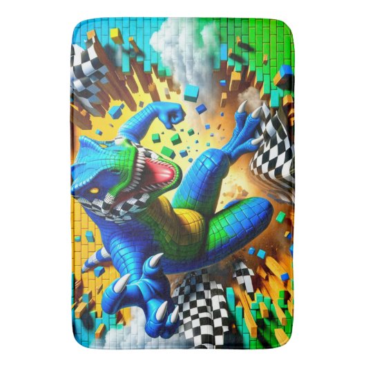 Dinosaur Badmat (Voorkant Verticaal)