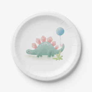 Dinosaur Ballon Kind Bord Birthday Paper