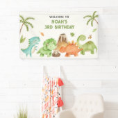 Dinosaur Bannières fond Enfants Garçon fête d'anni (En situation)