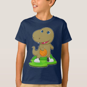 Dinosaur Basketball speler Basketbal T-shirt