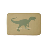 Dinosaur Bath Mat T-Rex Silhouette Camo Dino (Voorkant)
