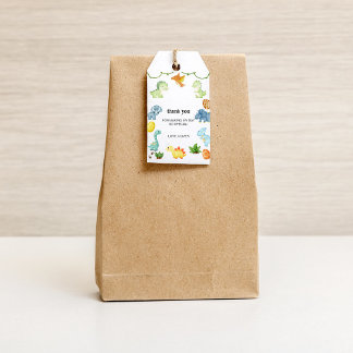 Dinosaur Bedankt Cadeau Label Cadeaulabel
