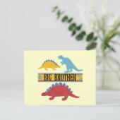 Dinosaur Big Brother Briefkaart (Staand voorkant)