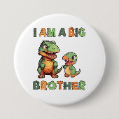 Dinosaur Big Brother Ronde Button 7,6 Cm (Voorkant)