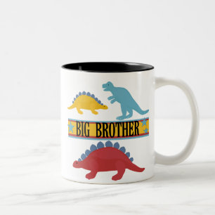 Dinosaur Big Brother Tweekleurige Koffiemok