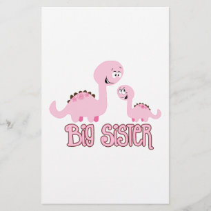 Dinosaur Big Sister Briefpapier