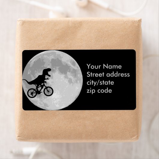 Dinosaur Bike & Moon Etiket (Insitu)