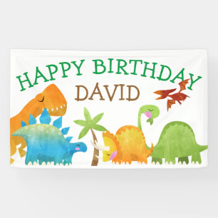 Dinosaur Birthday Boy Party DinoMite Spandoek