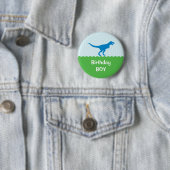 Dinosaur Birthday Button (In situ)