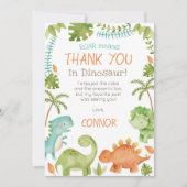 Dinosaur Birthday dank u kaarten (Voorkant)