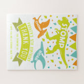 Dinosaur Birthday Hartelijk dank voor uw voorkeure Legpuzzel (Horizontaal)