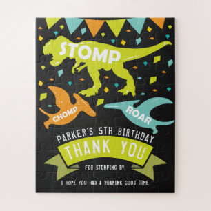 Dinosaur Birthday Hartelijk dank voor uw voorkeure Legpuzzel