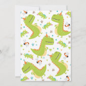 Dinosaur Birthday Invitation Dinosaur Roar Party Kaart (Achterkant)