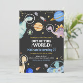 Dinosaur Birthday Kaart (Staand voorkant)