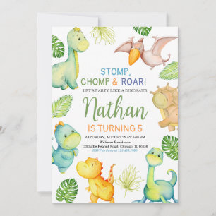 Dinosaur Birthday Kaart