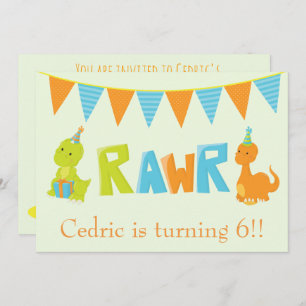 Dinosaur Birthday Kaart