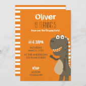 Dinosaur Birthday Kaart (Voorkant / Achterkant)