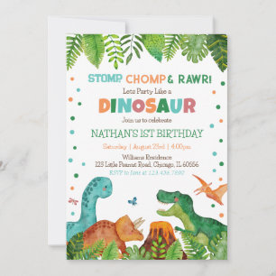 Dinosaur Birthday Kaart