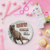Dinosaur Birthday Papieren Bordje (Feest)