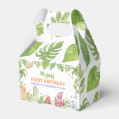 Dinosaur Birthday Party Bedankdoosjes (Achterkant)