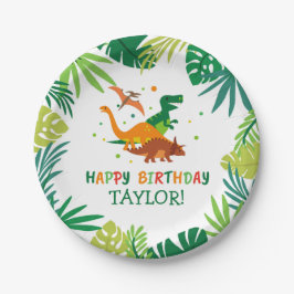 Dinosaur Birthday Party Borden Papieren Bordje