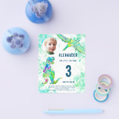 Dinosaur Birthday Party Budget Elke leeftijd Flyer (Enkel)