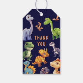 Dinosaur Birthday Party Cadeaulabel (Achterkant)