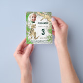 Dinosaur Birthday Party fotobudget Flyer (Hand)