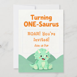 Dinosaur Birthday Party Invitation Kaart