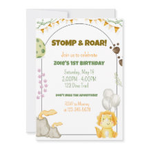 Dinosaur Birthday Party Invite