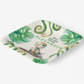 Dinosaur Birthday Party Papieren Bordje (Gebogen)