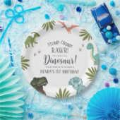 Dinosaur Birthday Party Papieren Bordje (Feest)