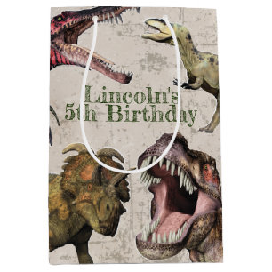 Dinosaur Birthday Party Personalized T-Rex Medium Cadeauzakje