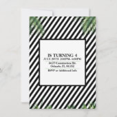 Dinosaur Birthday Party Photo Invitation Kaart (Achterkant)