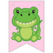 Dinosaur Birthday Party Vlaggetjes (Eerste vlag)