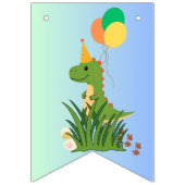 Dinosaur Birthday Party Vlaggetjes (Eerste vlag)