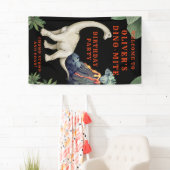 Dinosaur Birthday Party Welkom Spandoek (Insitu)