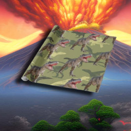 Dinosaur Birthday Pattern Jurassic World Cadeaupapier