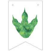 Dinosaur Birthday Pennant Flag Banner (Eerste vlag)