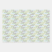 Dinosaur Birthday Specialized Wrapping Paper (Voorkant 3)