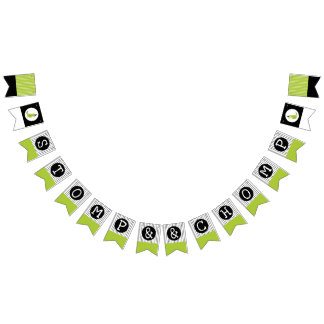 Dinosaur Birthday Stomp en Chomp Dino-thema groen Vlaggetjes