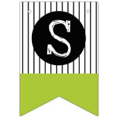 Dinosaur Birthday Stomp en Chomp Dino-thema groen Vlaggetjes (Derde vlag)